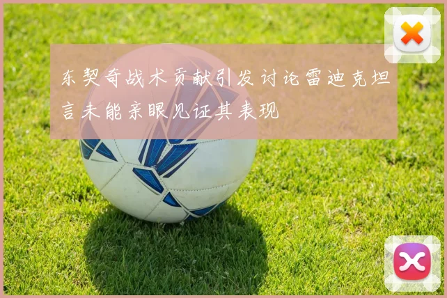 东契奇战术贡献引发讨论雷迪克坦言未能亲眼见证其表现