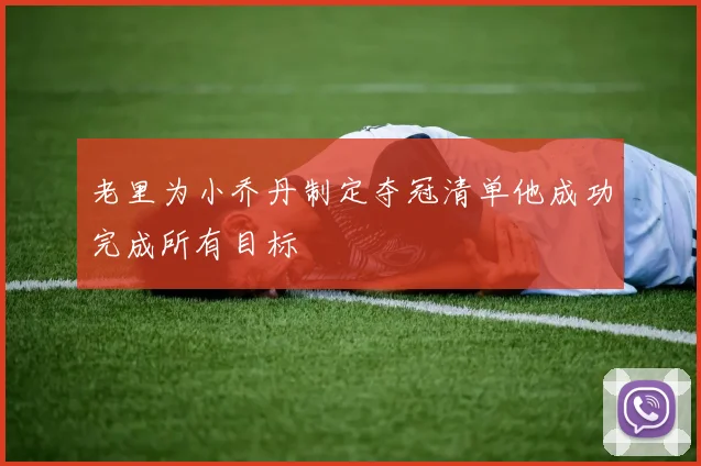 老里为小乔丹制定夺冠清单他成功完成所有目标